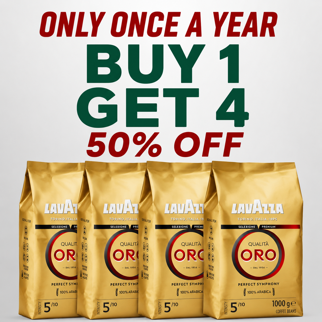 Premium Coffee Lavazza - Buy 1 Get 4