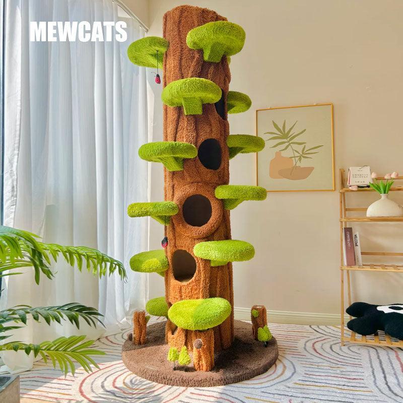 MewCats™ Árvore de Gato Premium + Mini Árvore 124cm de Oferta