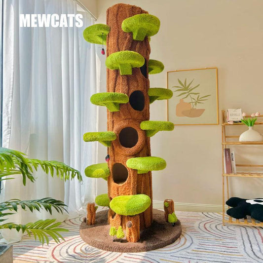 MewCats™ Árvore de Gato Premium + Mini Árvore 124cm de Oferta